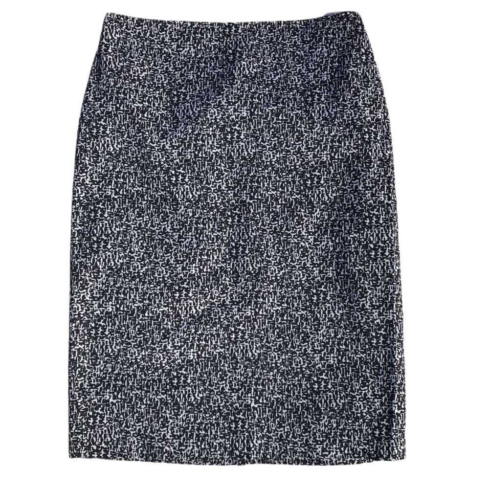 NY&Co Midi Skirt Black & White Size 10